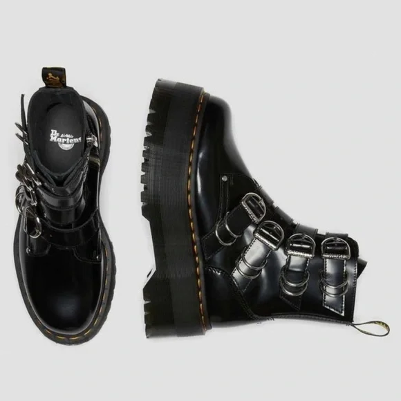 ✨HOST PICK✨💎Women’s Rare Dr Martens Jadon Max Hardware  Biker Boots - Picture 5 of 16